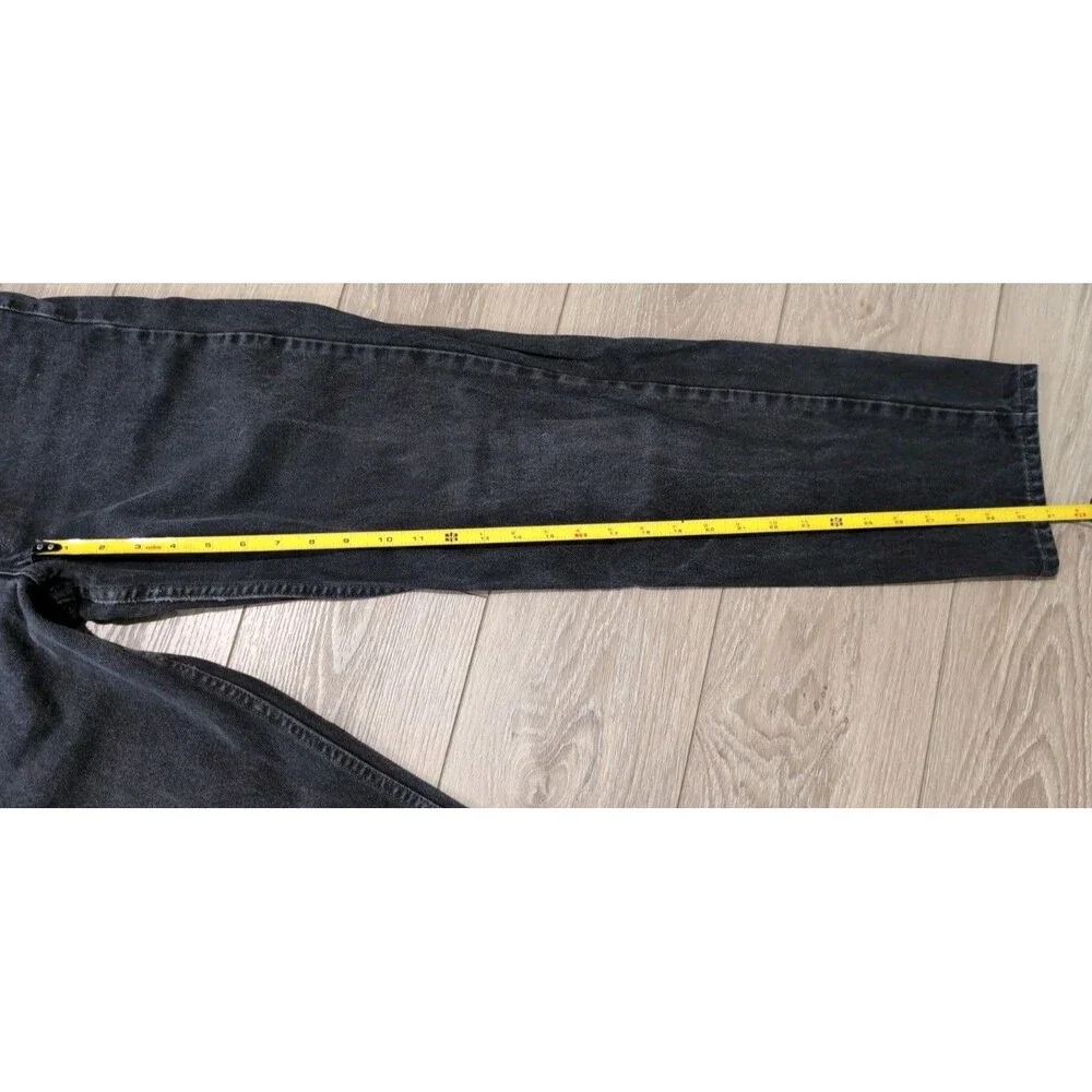 VINTAGE 90's LEVIS 550 BLACK RELAXED TAPERED JEANS MENS  28X32(26X31 ACTUAL) EUC